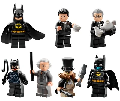 Lego 76252 Tim Burton's Batman - 7x Minifigures Catwoman Max Shreck The Penguin - Image 1 of 2