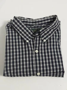 J.CREW Men's XL Blue Gingham Check Long Sleeve Shirt Button Down Collar - Picture 1 of 6
