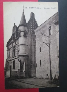 1933 NOYON  (Oise)  FRANCE L'Ancien Evéché Vintage  French Postcard Black/White - Picture 1 of 2