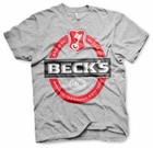 BECK´S Becks Bier Brauerei Bremen Germany Est 1873 Männer Men T-Shirt Grau