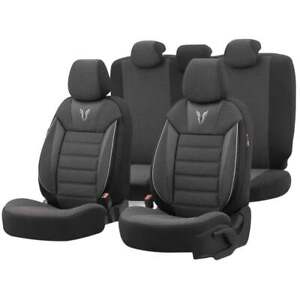 Premium Car Seat Covers TORO, Black Grey For BMW 1 Series 5 Door 2003-2012