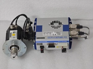 KOLLMORGEN AKM21E-ANSNEH02 PM SERVOMOTOR& PRD-AMPE25EB-00 SERVOSTAR PD - Picture 1 of 14