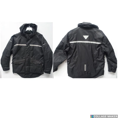 CORTECH~EC!~CASCADE BLACK SNOWMOBILE PADDED JACKET ZIPOUT QUILTED LINER SZ L=44 - Image 1 of 4