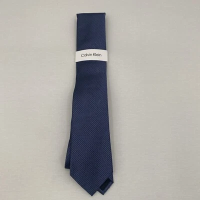 $69.50 Calvin Klein Mens Textured Necktie Blue NWT - Image 1 of 4