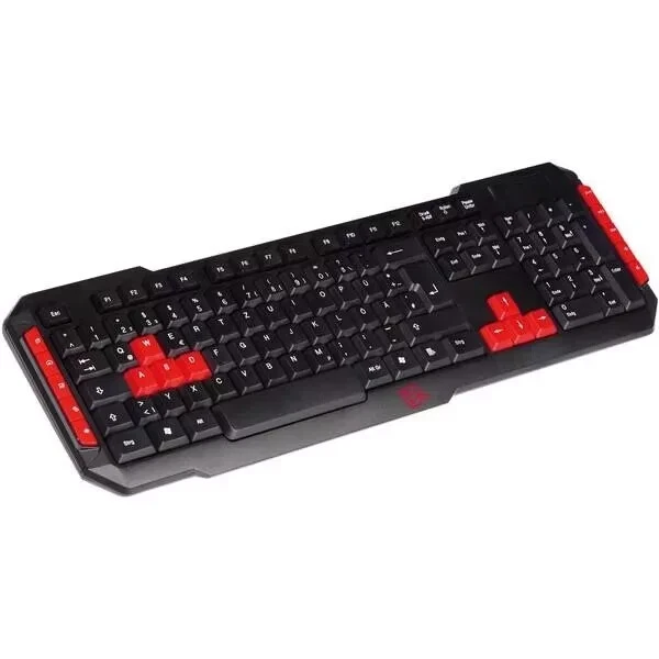 VIVANCO Gaming Keyboard, 10 Hotkeys, Netzteil 1,8m, QWERTZ - Bild 1 von 1