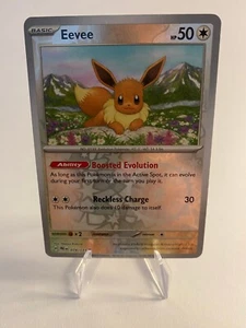 Pokemon Eevee Evoli Reverse Holo Prismatic Evolutions Englisch Near Mint - Picture 1 of 2