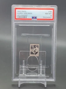 1950 1952 R423 Oak #46 HARRY HEILMAN (Heilmann) Detroit Tigers NM-MT PSA 8 - Picture 1 of 3