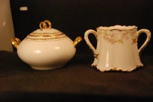 Antique Haviland Limoges Creamer/Suger Bowl Set - Picture 1 of 1