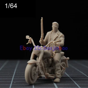 Arnold On Motrocycle 1/64 Resin Figure Model Kit Unpainted Unassembled Mini GK - Picture 1 of 4