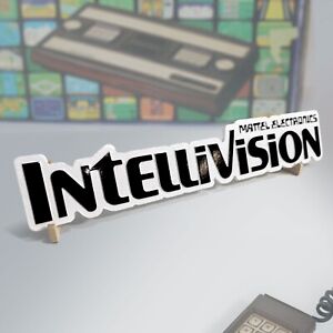Large Engraved Intellivision Logo Video Game Wall Art Collectable Sign