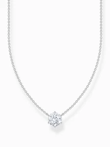 Thomas Sabo KE2210-051-14-L45V Collana in argento con ciondolo in zirconi bia... - Foto 1 di 3