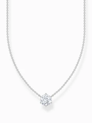 Thomas Sabo KE2210-051-14-L45V Collana in argento con ciondolo in zirconi bia... - Immagine 1 di 3