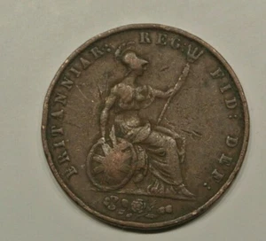 VICTORIA 1/2 penny 1841 - Picture 1 of 2