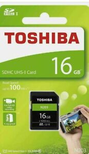 Toshiba 16Gb N203 UHS-I Class 10 SDHC Memory Card (UK Stock) BNIP
