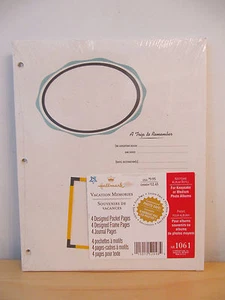 NEW Hallmark “Vacation Memories” Pages for Med Photo Albums ~ 12 Pages - Picture 1 of 3