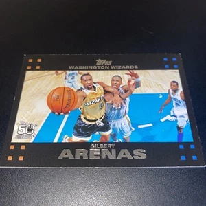 2007-08 Topps Gilbert Arenas Washington Wizards #100 - Picture 1 of 6