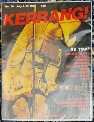 KERRANG 19 '82 heavy rock metal mag zz top brian may queen y&t jon lord nazareth - Image 1 of 4
