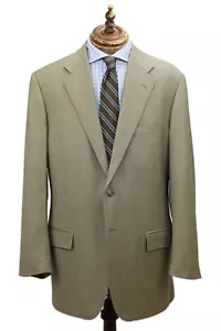 Polo Ralph Lauren Corneliani Tan Nailhead Wool Single Vent Sport Coat 44 L Italy - Picture 1 of 11