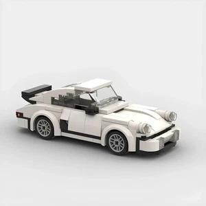 [FREE SHIPPING] MOC Building Blocks Car [Porsche 911 Classic] / White Color - Picture 1 of 4