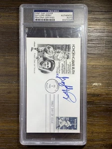Gaylord Perry Auto PSA/DNA Cert USPS First Day Cover Babe Ruth Chicago IL 1983 - Picture 1 of 2