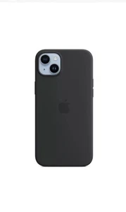 🟢 Apple iPhone 14 Plus Silicone Case MagSafe Midnight Black A2911 100% Original - Picture 1 of 6
