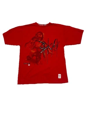 Camiseta Ecko roja vintage Y2K pintura en aerosol talla grande con gráficos para hombre Foto 1 de 4