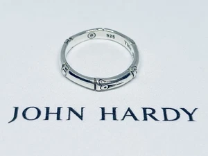 John Hardy 925 Sterling Silver Bamboo Collection Stackable Band Ring Sz 6.75 - Picture 1 of 11