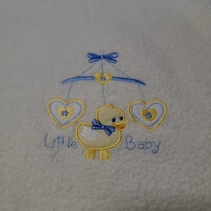 Vintage Babydecke Cutie Pie gelb Unisex Ente Little Baby Swaddle Lovey - Bild 1 von 8