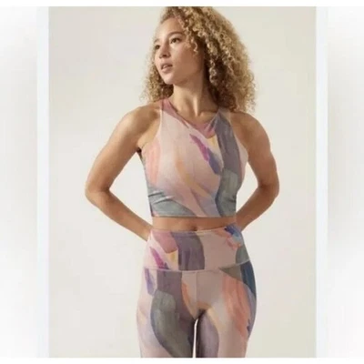 Athleta Mujer Conscious Crop Estampado D-DD Talla 3X Orquídea Rosa Vibrante Nuevo con Etiquetas Foto 1 de 4
