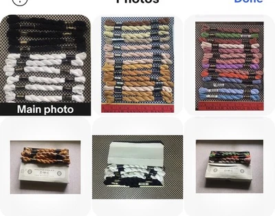 VNTG DMC Embroidery Thread-40 PEARL COTTON Skeins Black-White-Multi Solids-NOS - Image 1 of 4