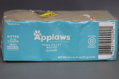 Applaws Natural Tuna Fillet in Broth Wet Kitten Food, 2.47 oz., Case of 23 - Image 1 of 4