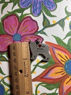 Pewter I Love My Manx Charm - Image 1 of 4