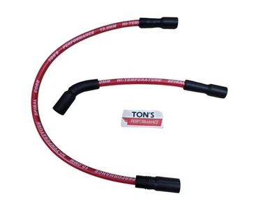 10mm Ton's Red Harley Davidson Sportster XL 2007+ Spark plug wire set 883 1200 - Image 1 of 4