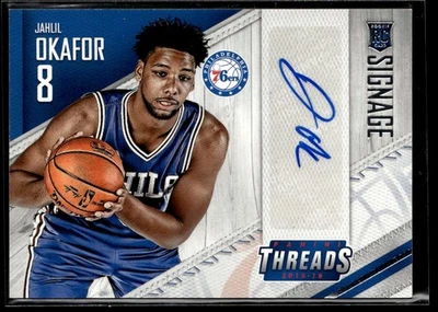 2015-16 Panini Threads Jahlil Okafor Signage Rookies HS - Image 1 of 2