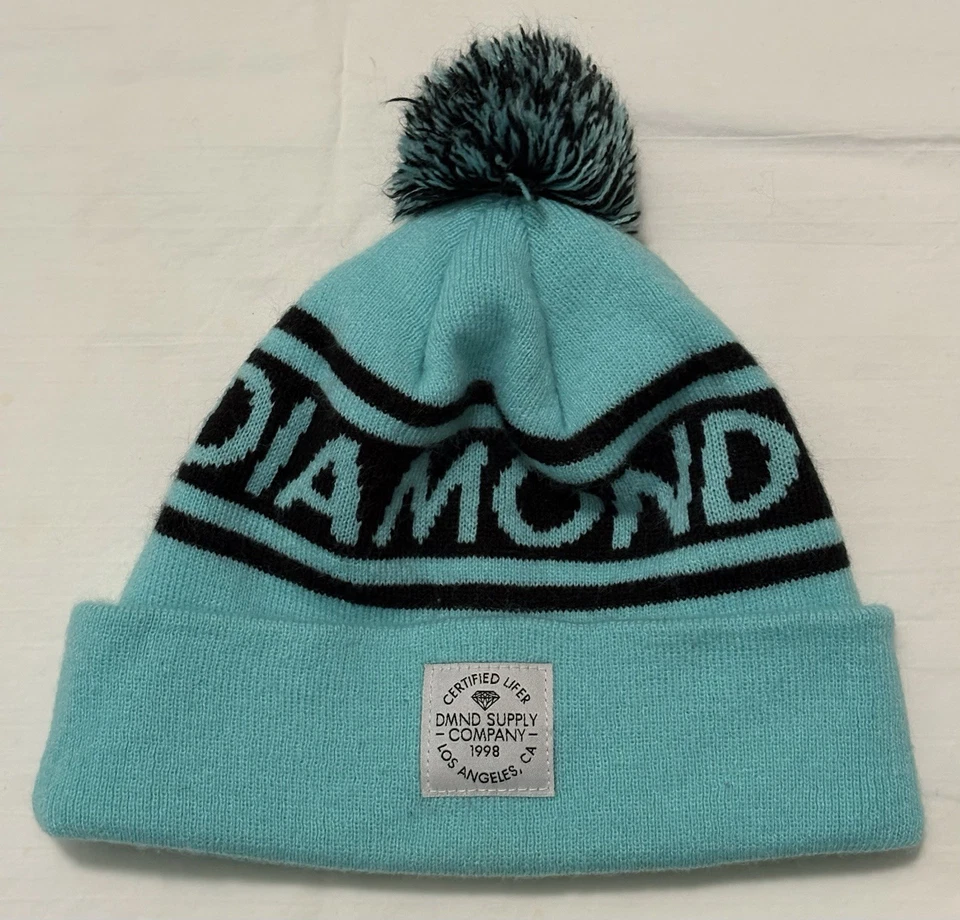 GORRO POM AZUL BRILLANTE DIAMOND SUPPLY CO Foto 1 de 4