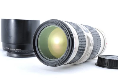 Extra 15%OFF [Exc+5] Canon EF 70-200mm f/4 L IS USM  Zoom Lens w/Hood Caps JAPAN - Image 1 of 4