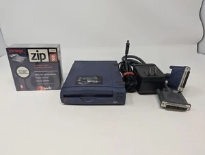 Iomega ZIP 100 Lecteur Zip Parallèle Externe Z100P2 - Adaptateur Secteur, Câble, 3 Disque Neuf - Photo 1/10
