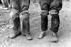 Cotton pickers near Lehi Arkansas wearing knee pads October 1938 Old Photo