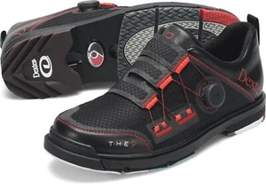 Mens Dexter The 9 Stryker Boa Bowling Shoes Black/Red Sizes 7 - 14 WIDE - Picture 1 of 2