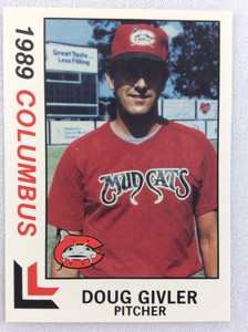 1989 Columbus Mudcats-Southern League-BEST Baseball Card-Doug Givler