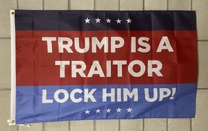 Donald Trump für Gefängnis Flagge KOSTENLOSER VERSAND IN DIE USA Sperren Sie ihn Dems Haftungsschild 3x5' - Bild 1 von 1