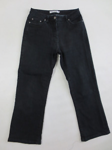 MILLION WOMEN Stretch-Jeans Gr.38 (38/40) ca W31 L28 black denim used  /D16