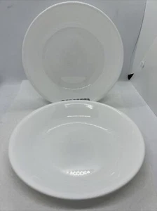 2 Corelle Serving Bowl 1-Qt 8-1/2" Frost White by Corning Ware Dish EUC - Picture 1 of 5