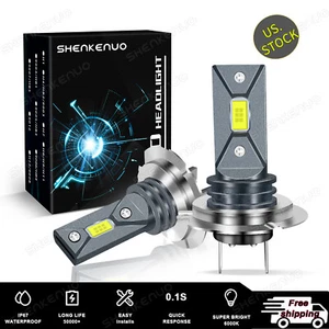 H7 Xenon White DF LED High/Low Headlight Bulbs 2x For BMW E90 F30 328i 330i 335i - Bild 1 von 12