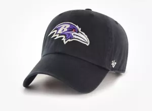 Sombrero ajustable de limpieza negro marca Baltimore Ravens '47 para hombre - Imagen 1 de 1