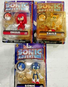 3 SONIC ADVENTURE FIGURES COLLECTION KNUCKLES TAILS BRAND NEW RESAURUS NEW SEGA - Imagen 1 de 9