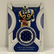 2021 National Treasures Eric Dickerson Game Worn Patch /99 #CM-ED Rams