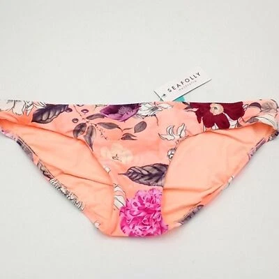 Parte inferior de bikini Seafolly para mujer EE. UU. 6 moderno Love Hipster melocotón 6 Foto 1 de 4