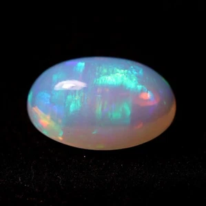 7 Crt 18x12.2 MM Natural Ethiopian Opal, Rainbow Welo Opal Sparkling Fire Opal - Picture 1 of 9
