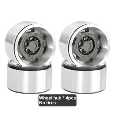 1.9" Rubber Tires+metal Wheel Hub For 1/10 Rc Crawler Car Traxxas Trx4 Trx6 Axia - Image 1 of 4